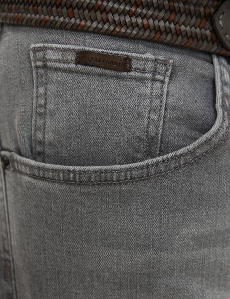 Gri Slim Fit Denim Pantolon - 50211312034