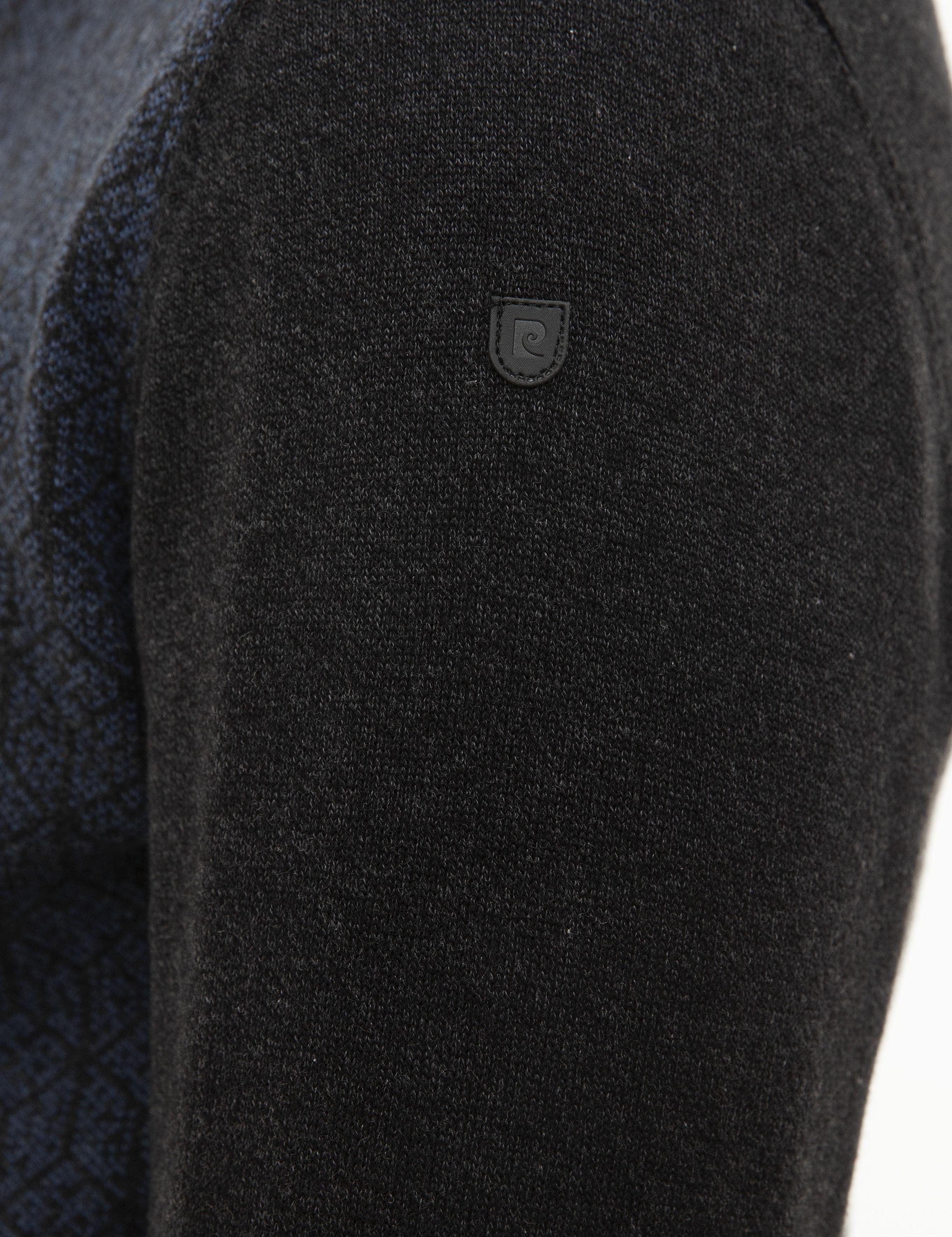 Antrasit Melanj Slim Fit Triko Kazak