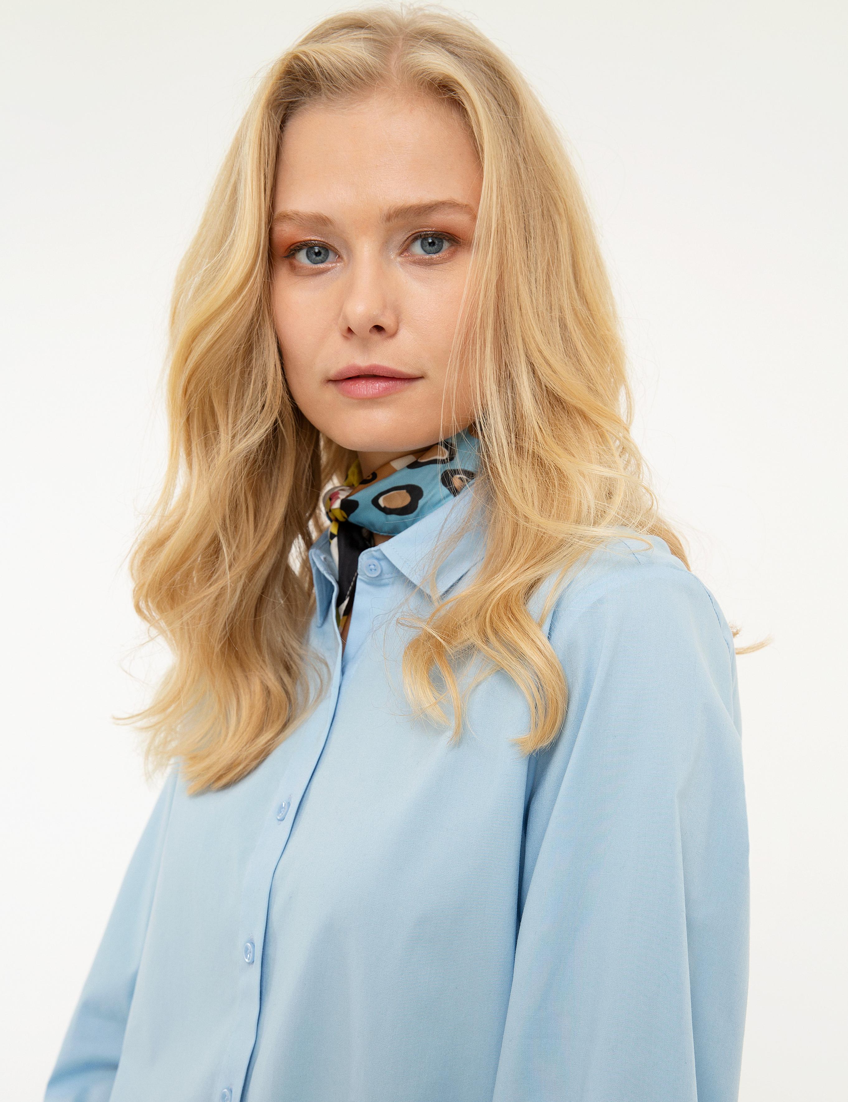 Açık Mavi Regular Fit Uzun Kollu Gömlek