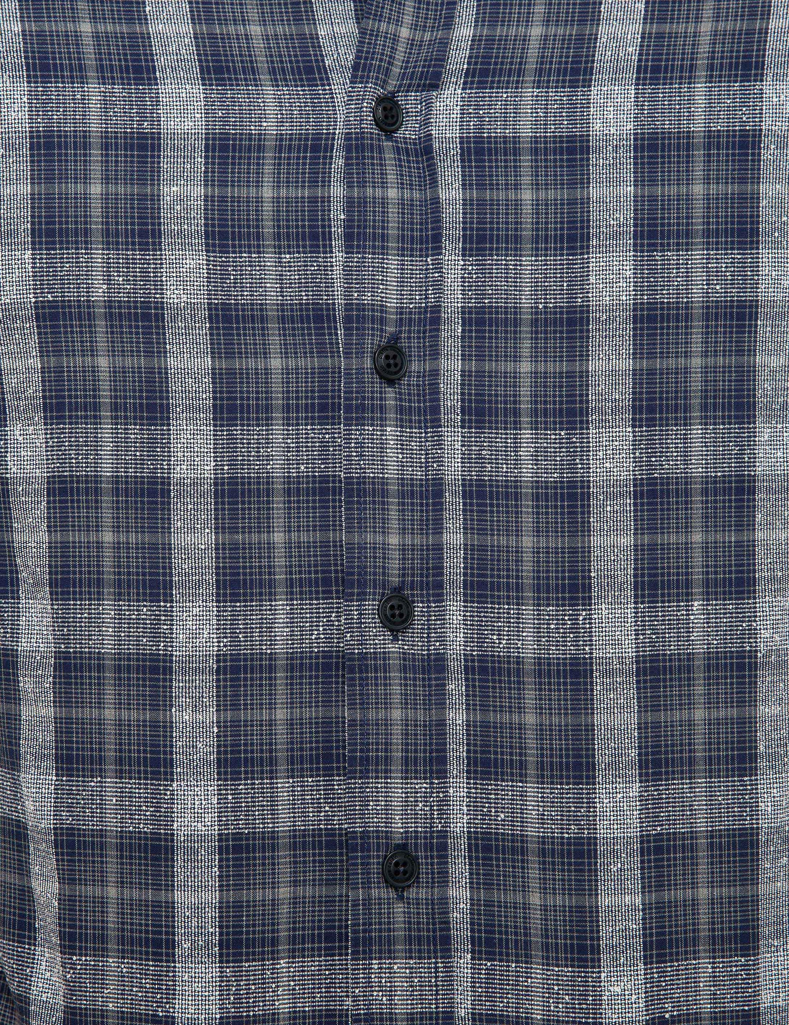 Lacivert Slim Fit Uzun Kollu Gömlek