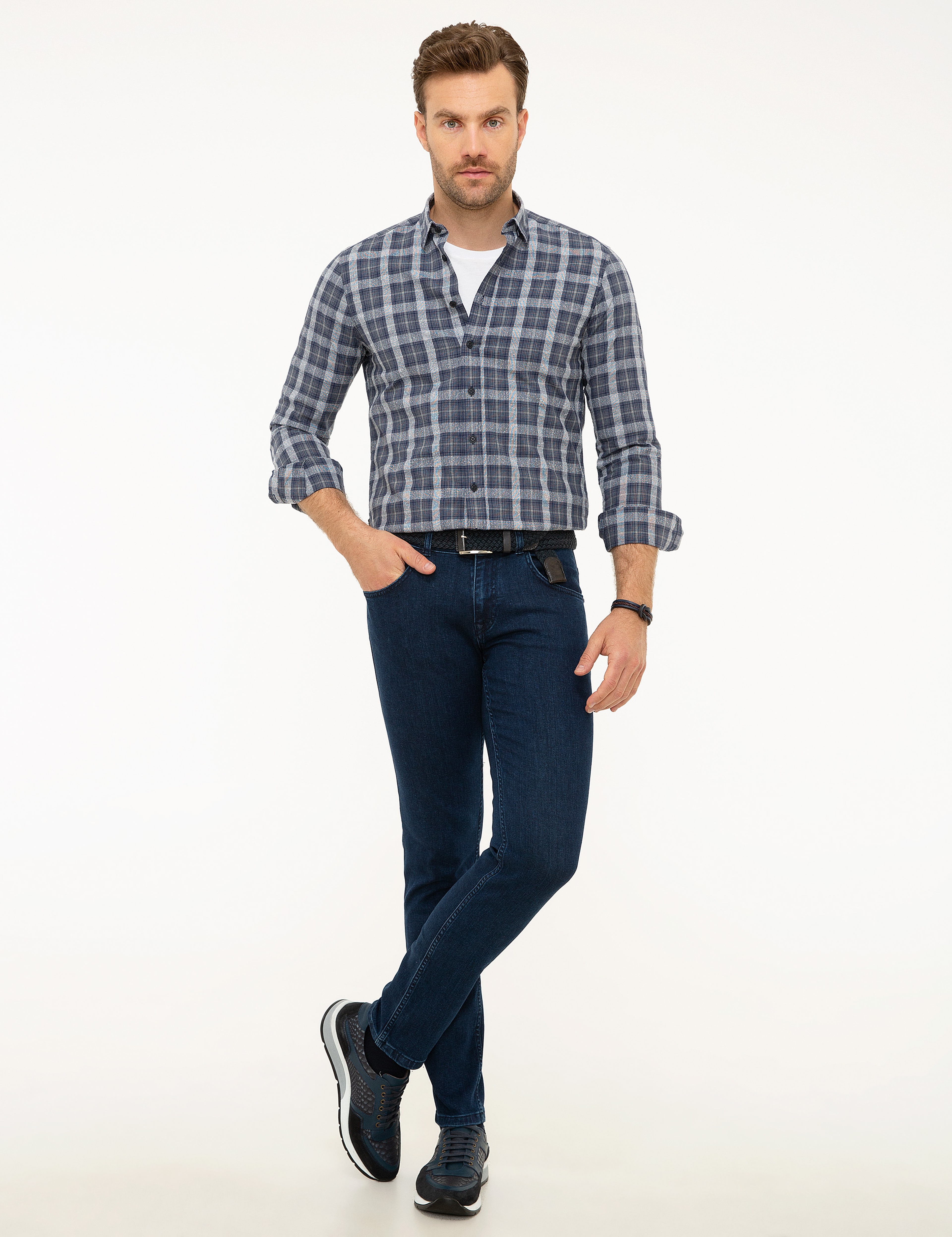 Lacivert Slim Fit Gömlek