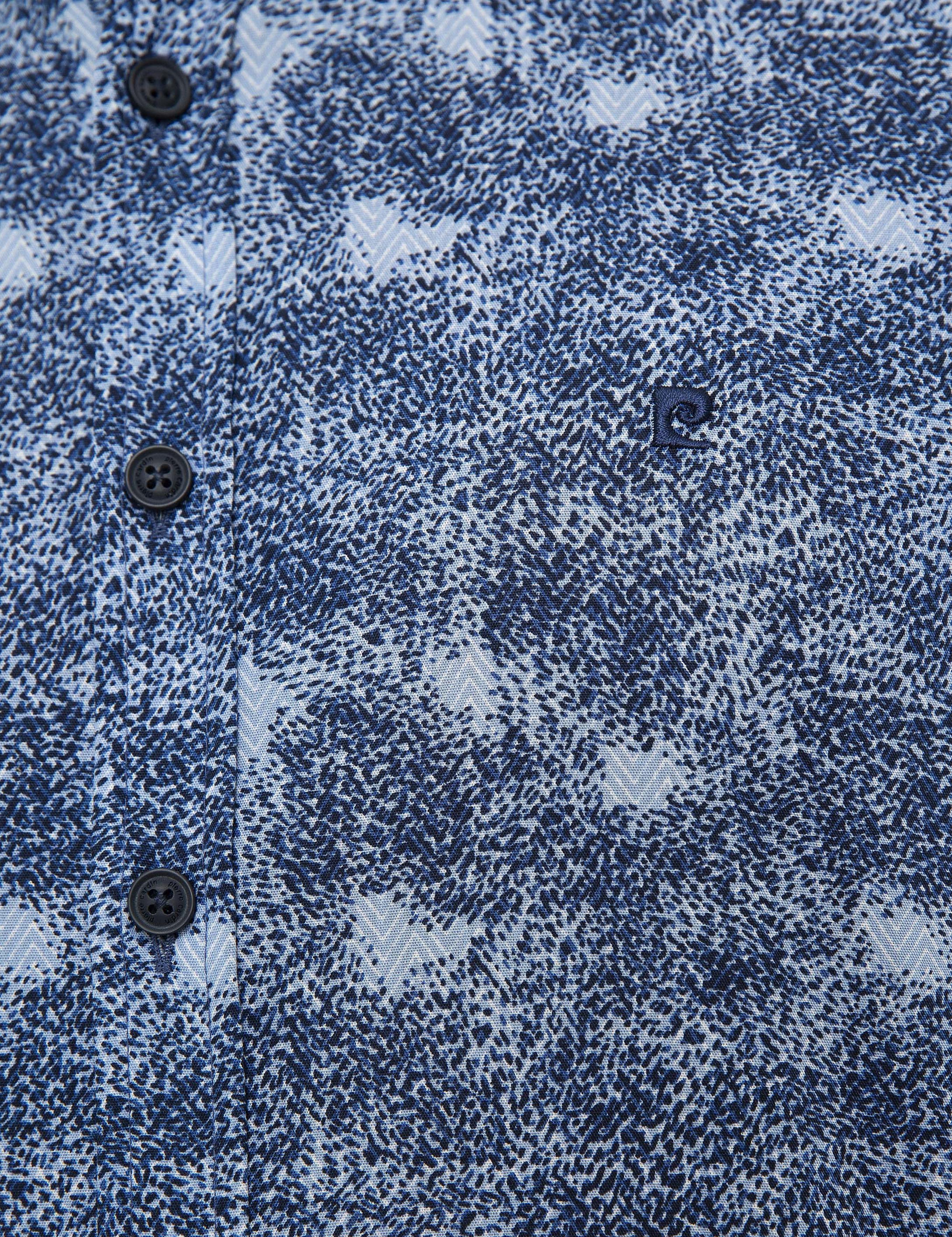 Lacivert Slim Fit Uzun Kollu Gömlek