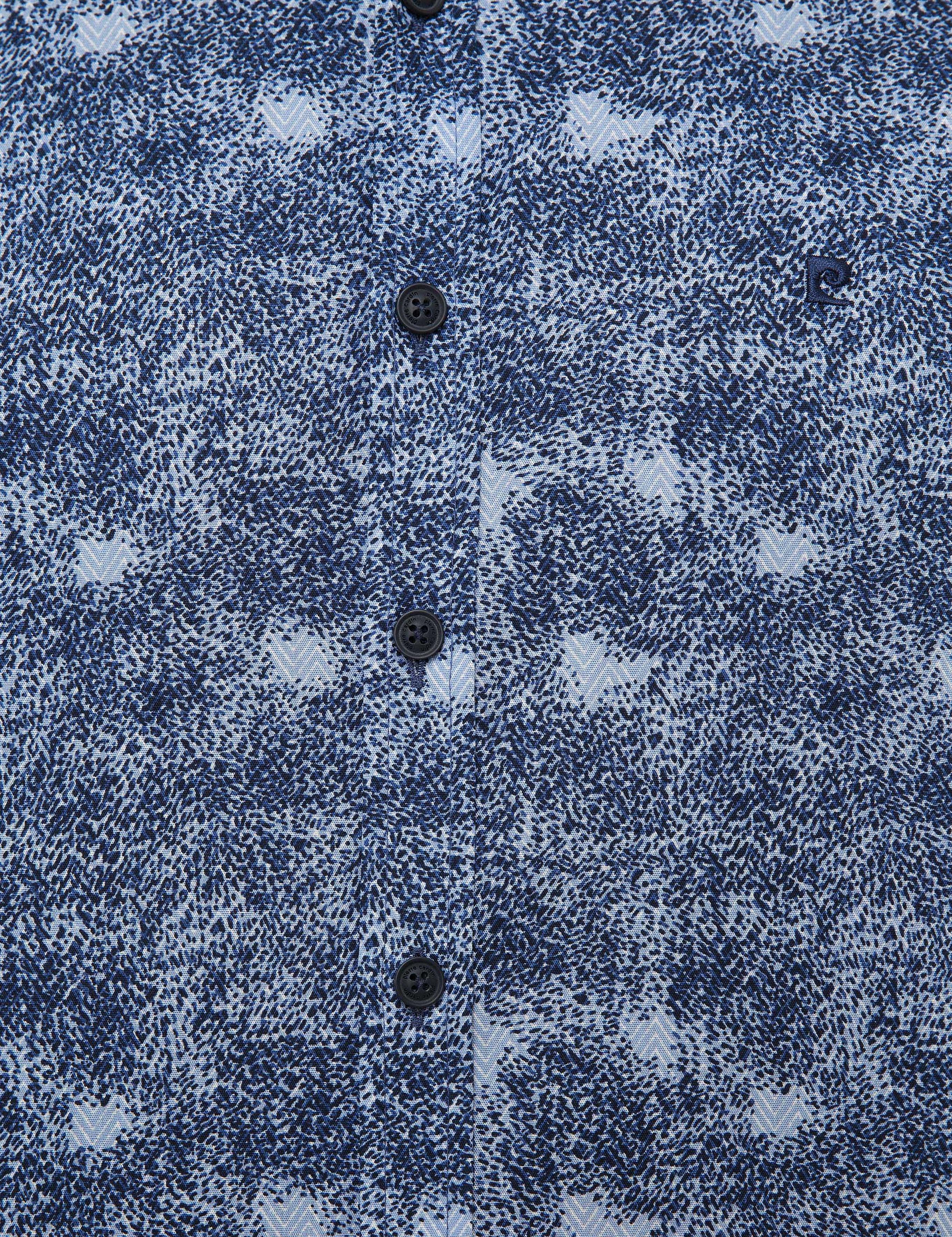 Lacivert Slim Fit Uzun Kollu Gömlek