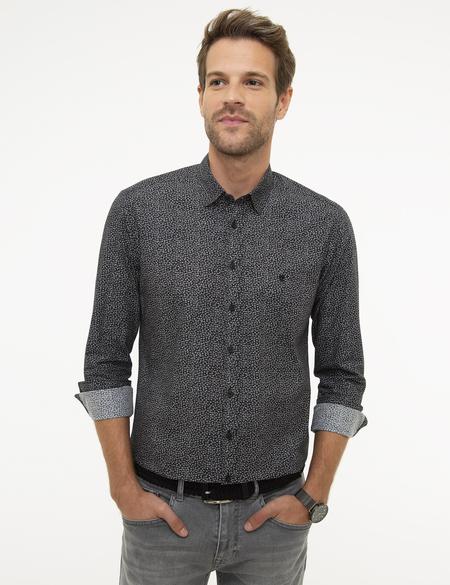 Siyah Slim Fit Gömlek - 50209608010