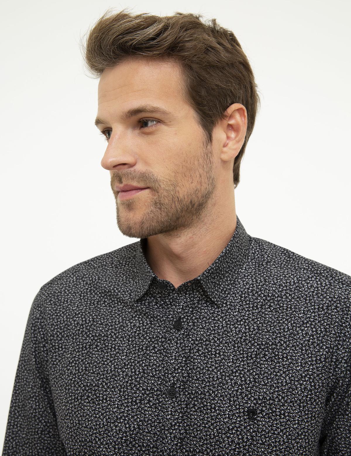 Siyah Slim Fit Gömlek - 50209608010