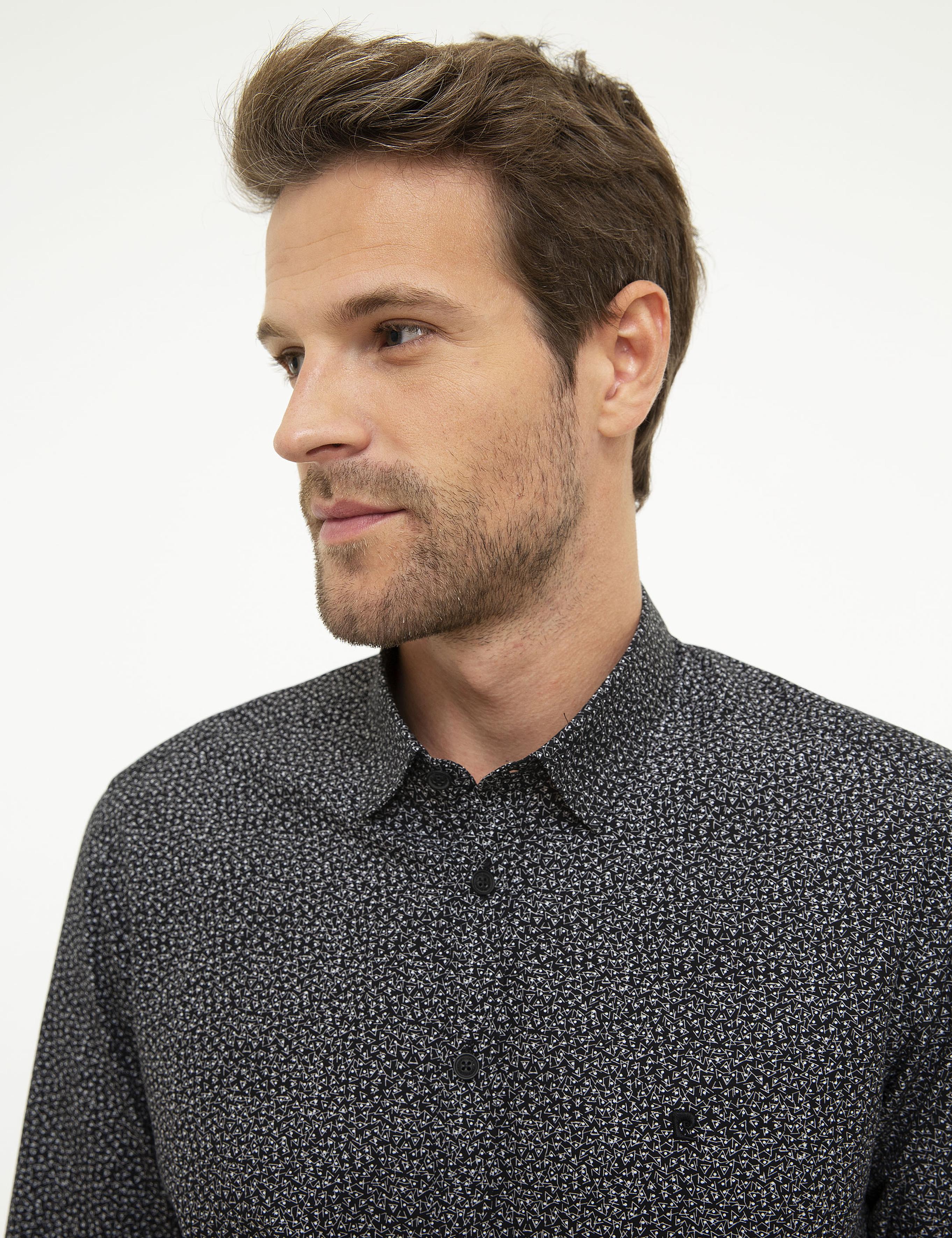 Siyah Slim Fit Gömlek