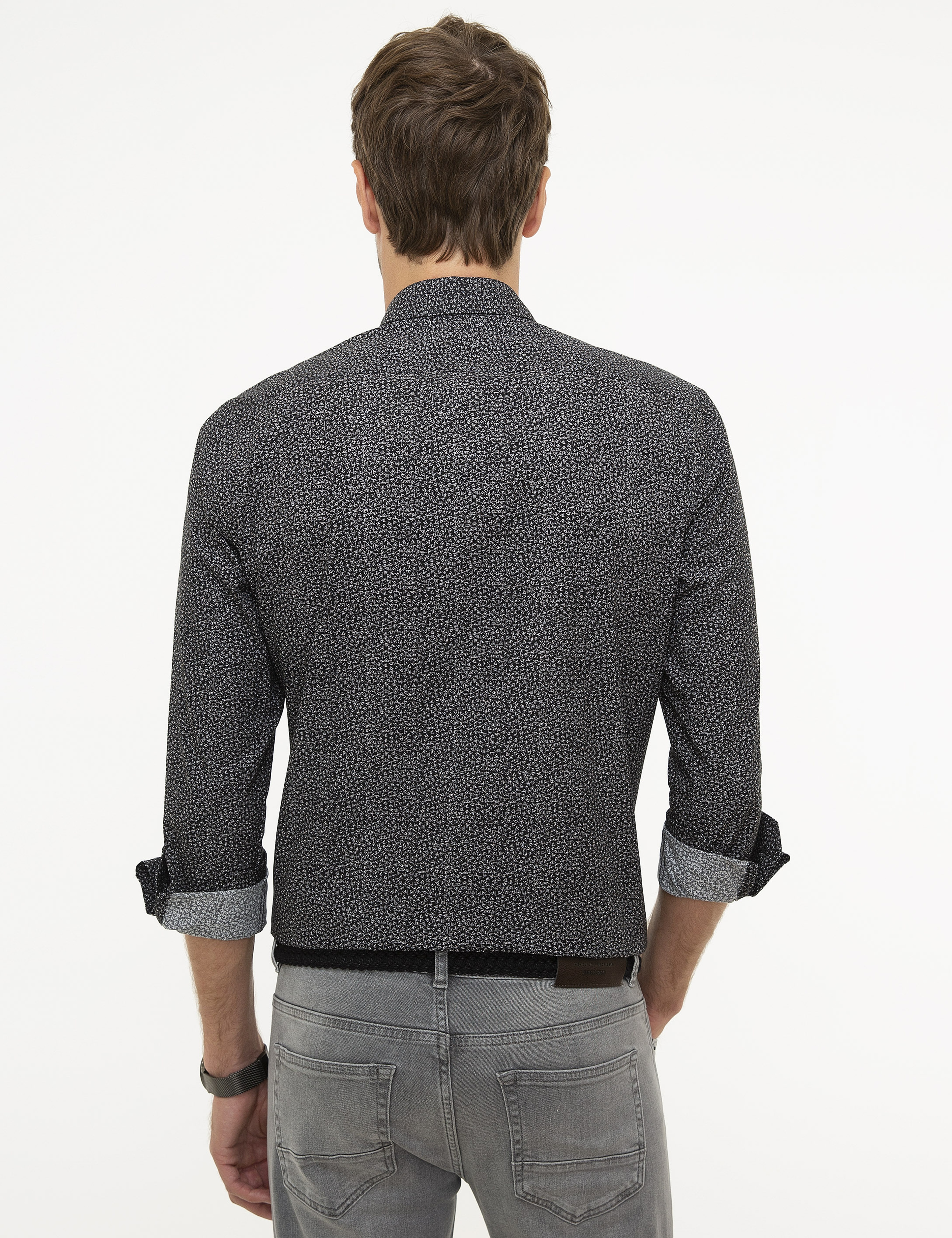 Siyah Slim Fit Gömlek
