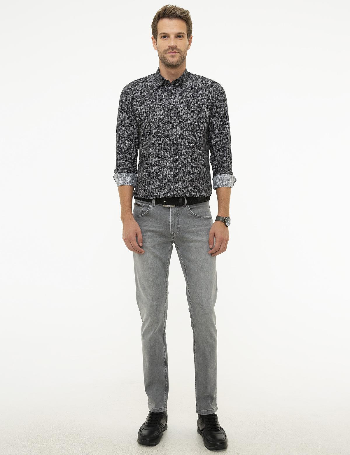 Siyah Slim Fit Gömlek - 50209608010