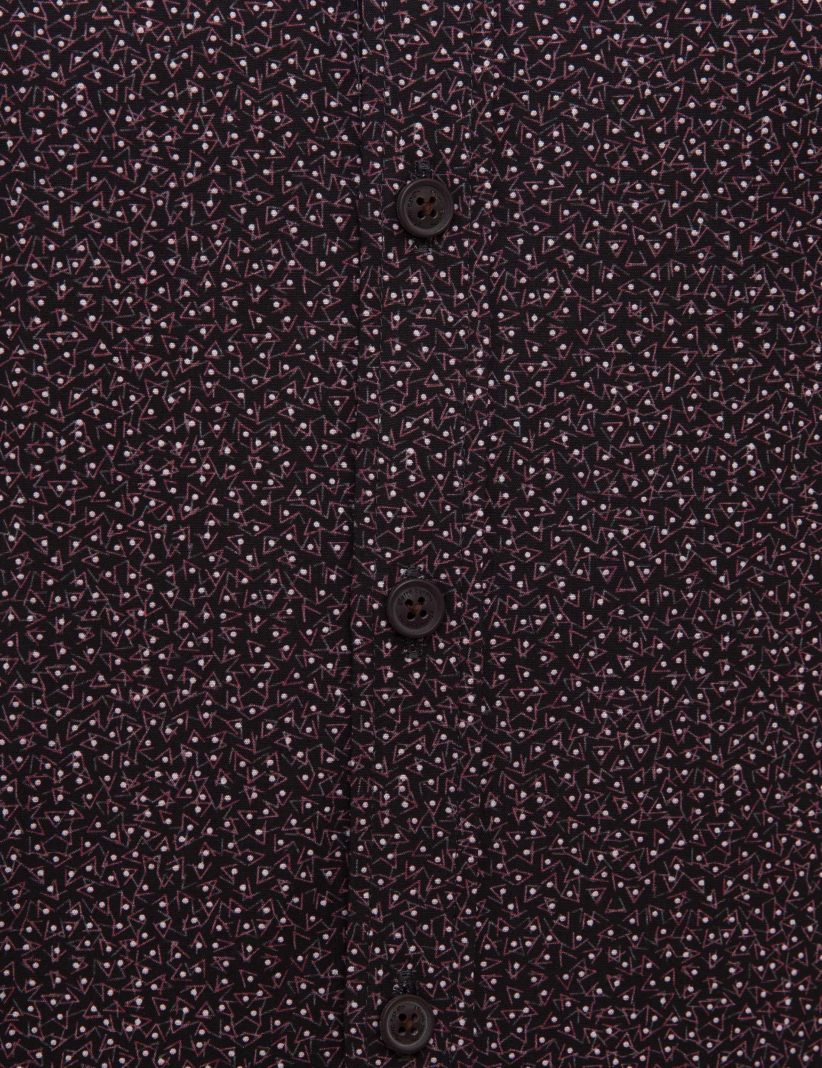 Bordo Slim Fit Uzun Kollu Gömlek