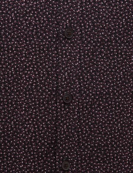 Bordo Slim Fit Uzun Kollu Gömlek - 50209608001