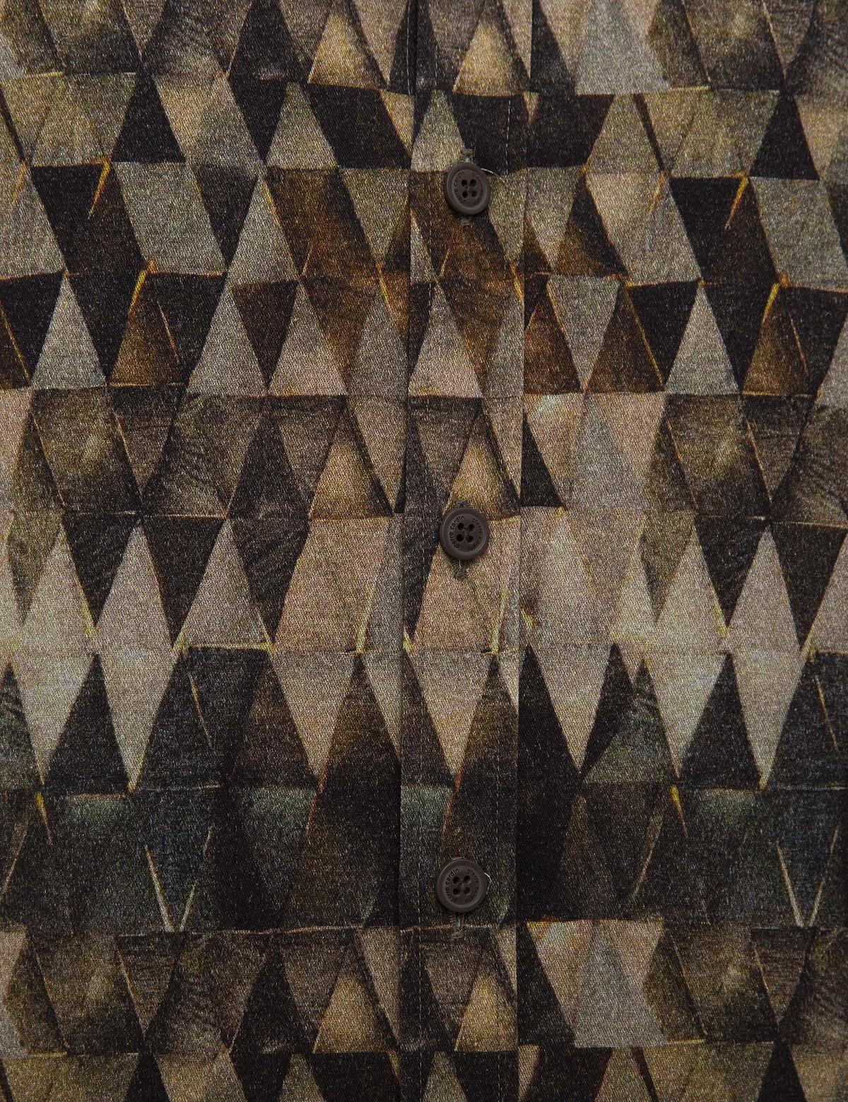 Kahverengi Slim Fit Gömlek - 50213185005