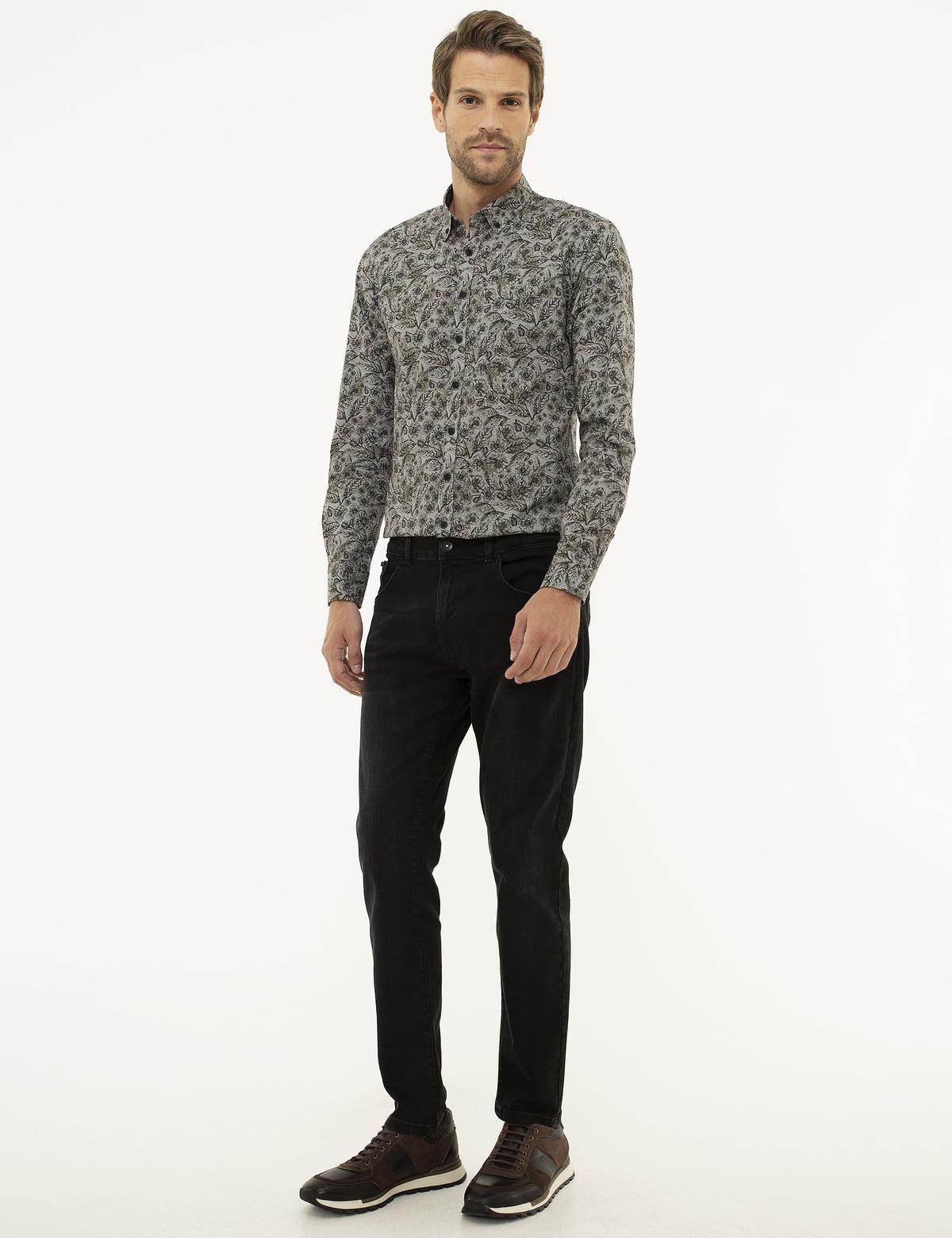 Antrasit Real Slim Fit Denim Pantolon - 50211303022