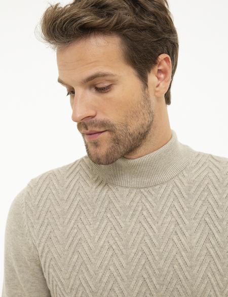 Kum Melanj Slim Fit Triko Kazak - 50209946024