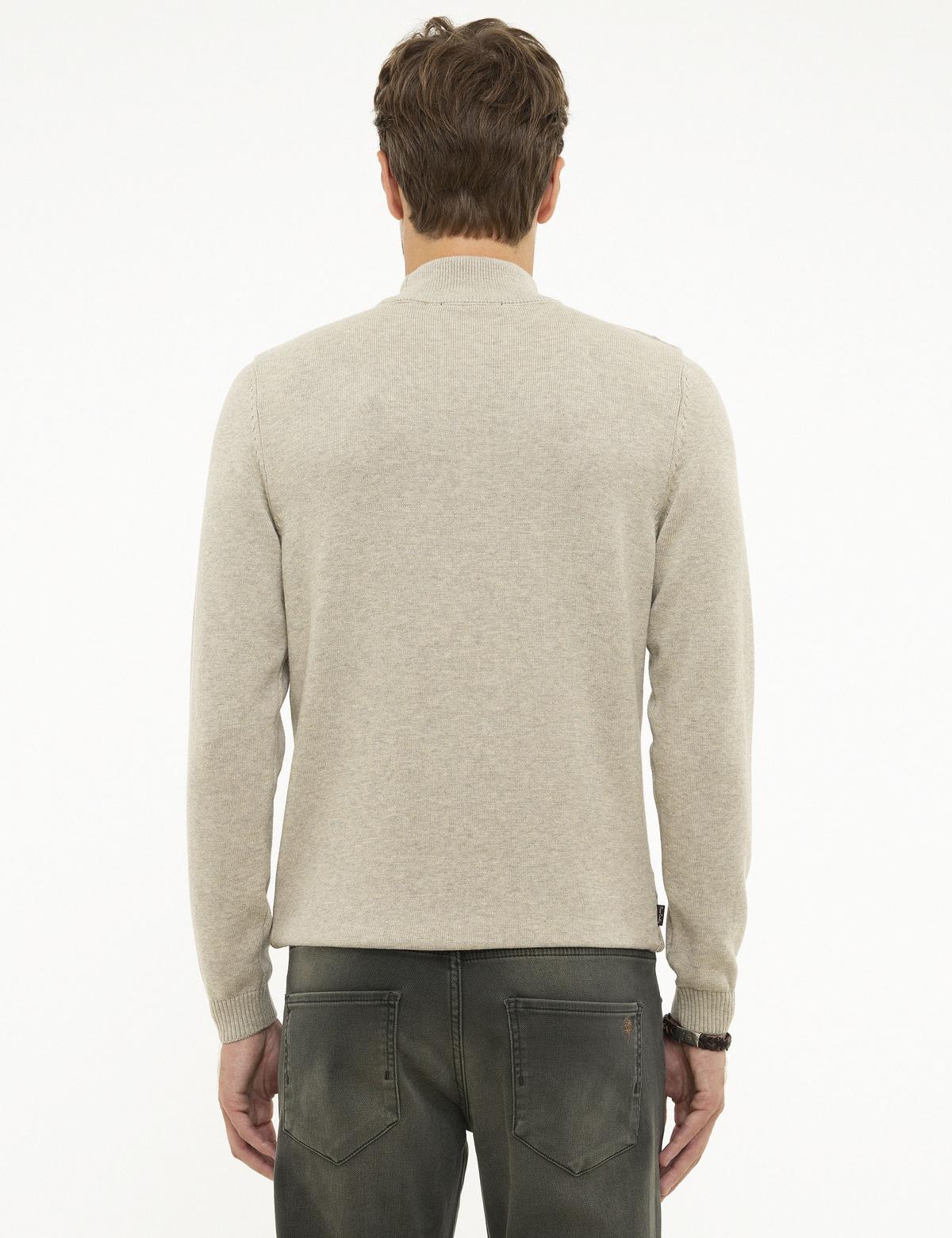 Kum Melanj Slim Fit Triko Kazak - 50209946024