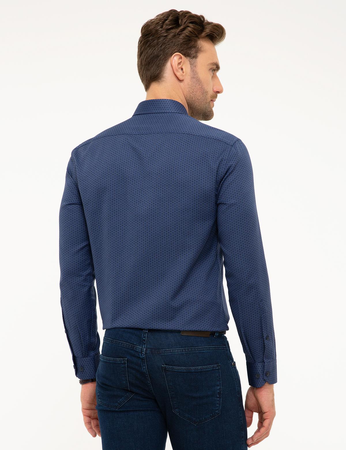 Lacivert Slim Fit Gömlek - 50209557006