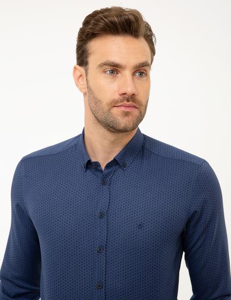 Lacivert Slim Fit Gömlek - 50209557006