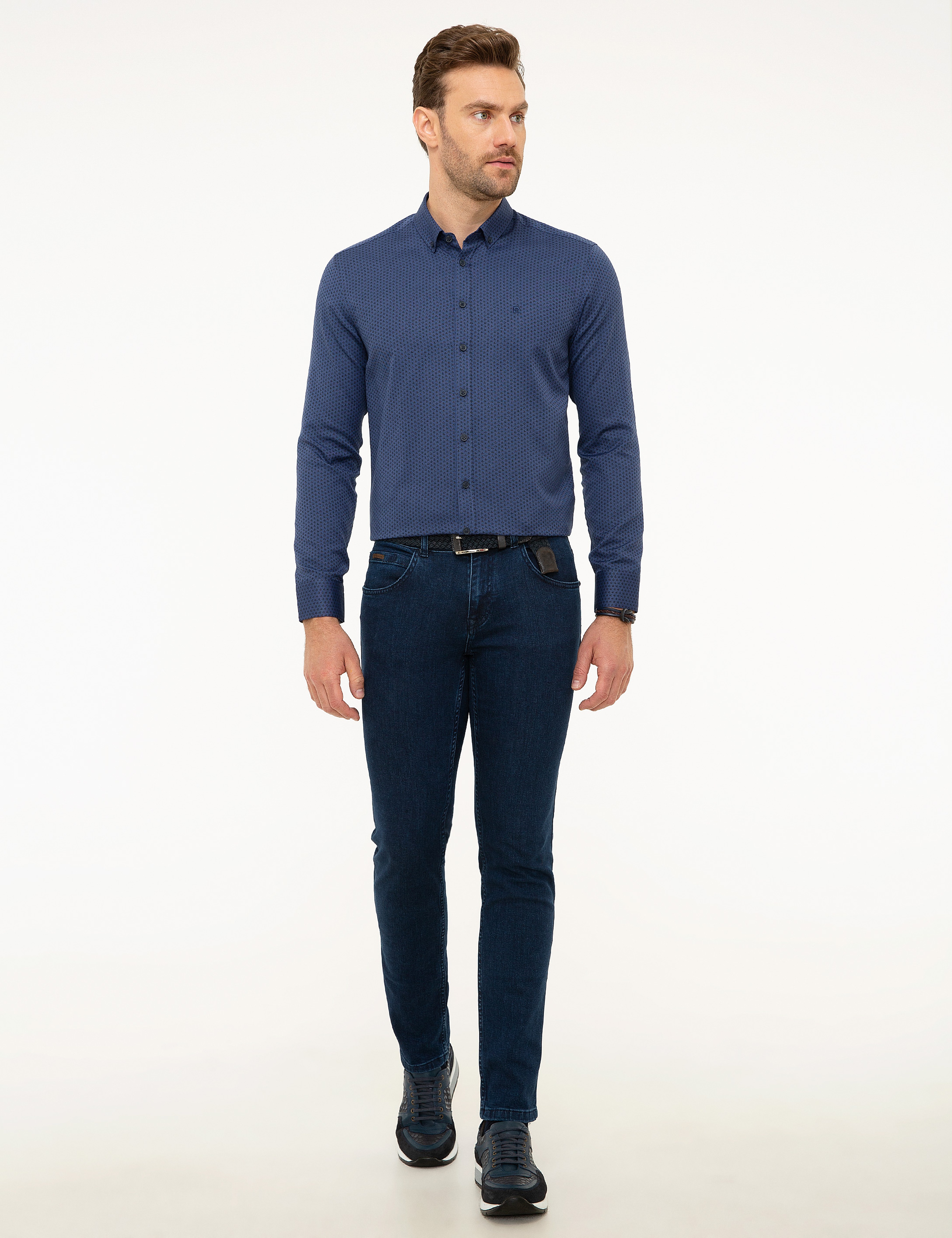 Lacivert Slim Fit Gömlek