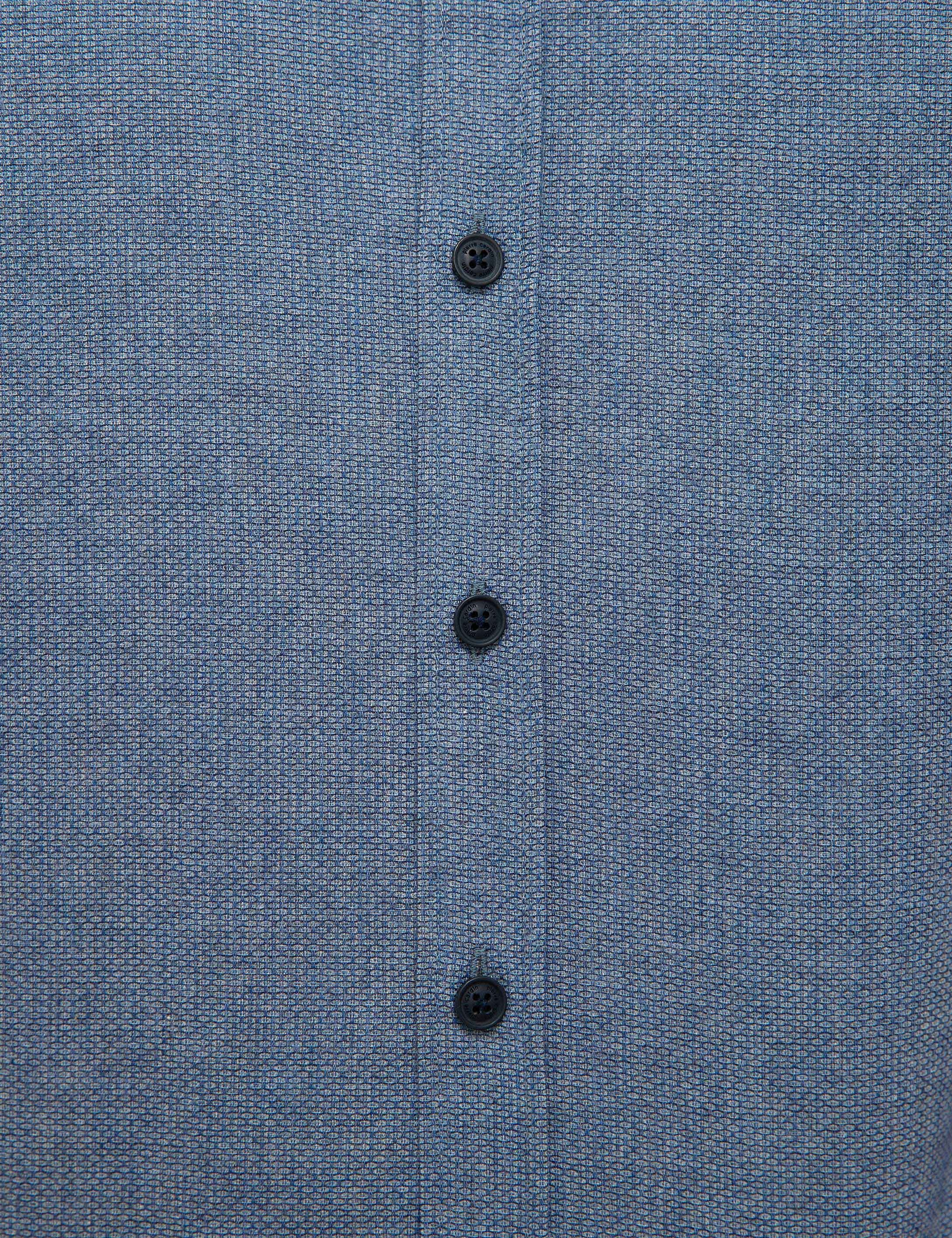Mavi Slim Fit Gömlek - Image 6
