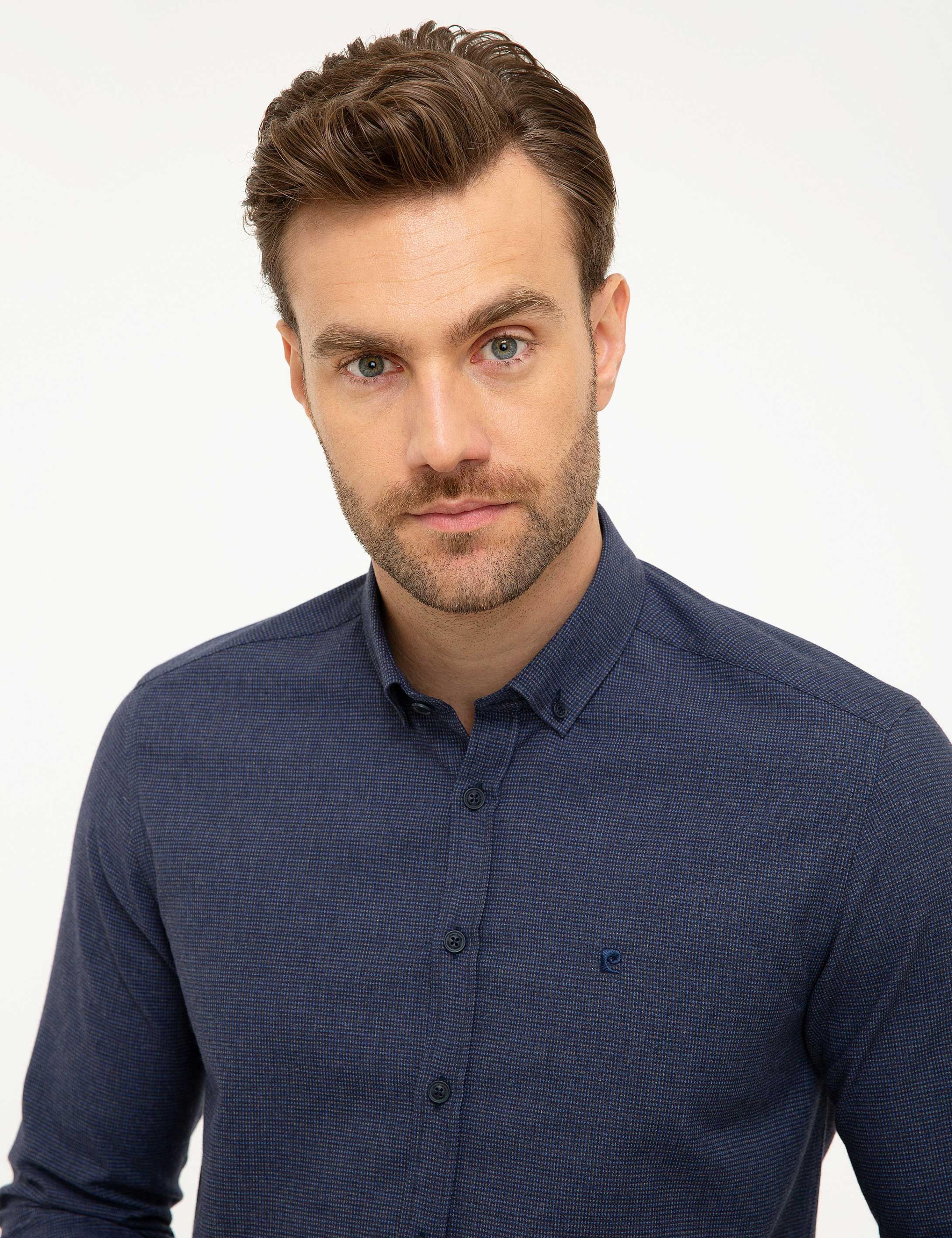 Lacivert Slim Fit Gömlek