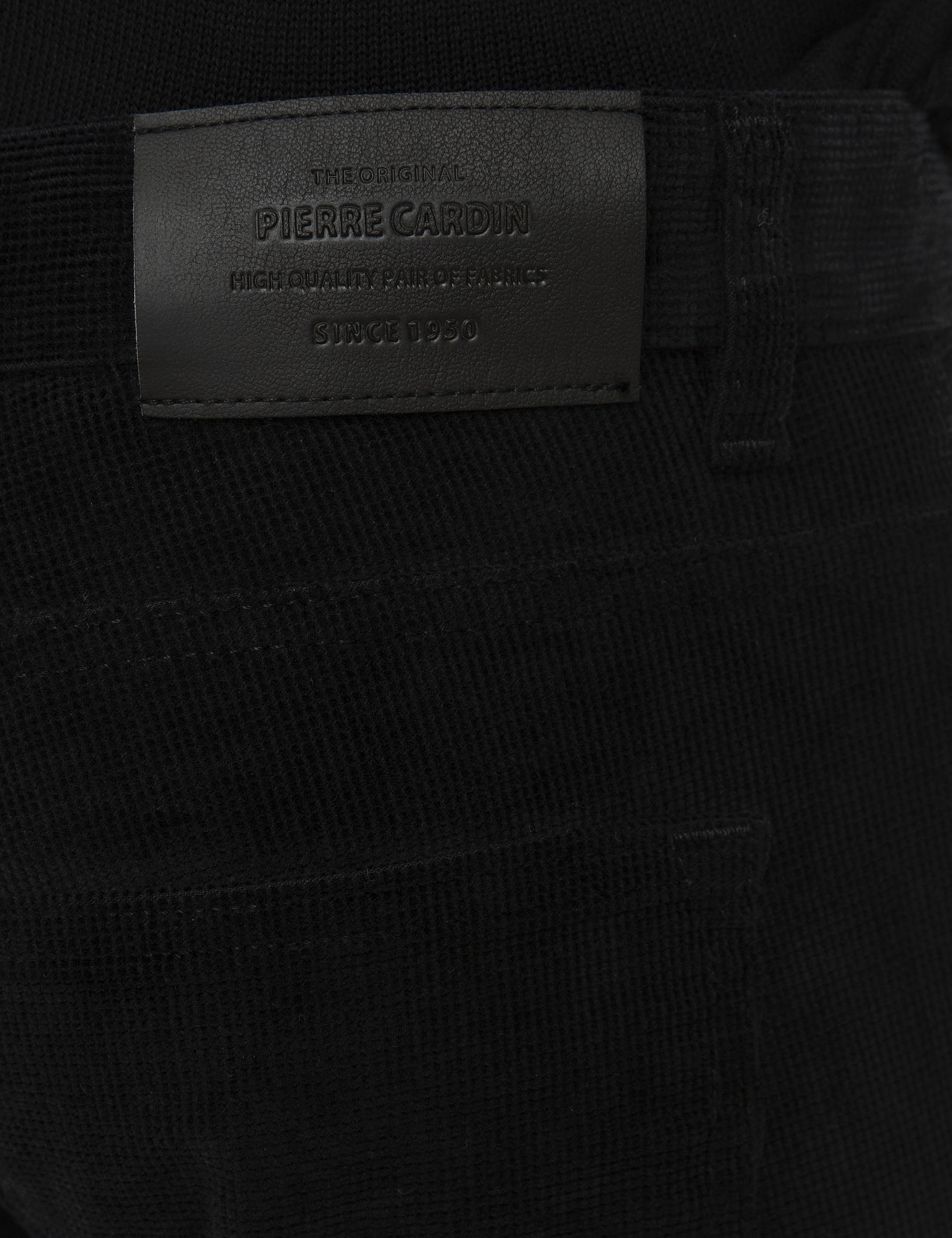 Siyah Slim Fit Kanvas Pantolon - Image 4
