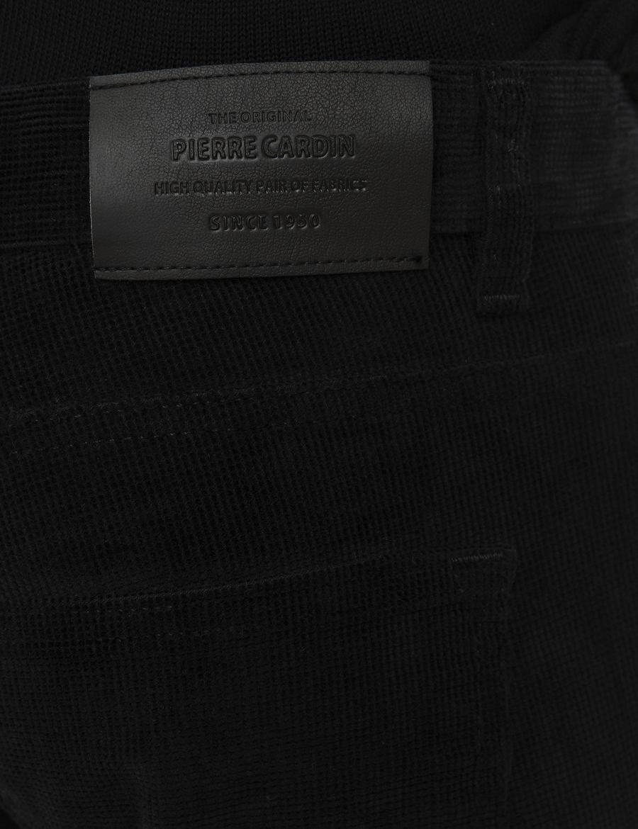 Siyah Slim Fit Kanvas Pantolon