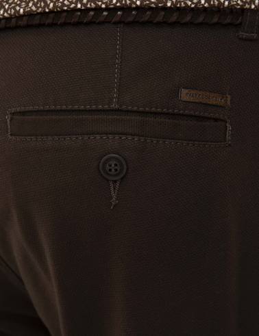 Kahverengi Slim Fit Kanvas Pantolon