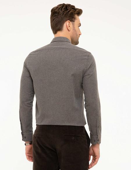 Kahverengi Slim Fit Gömlek - 50209600022