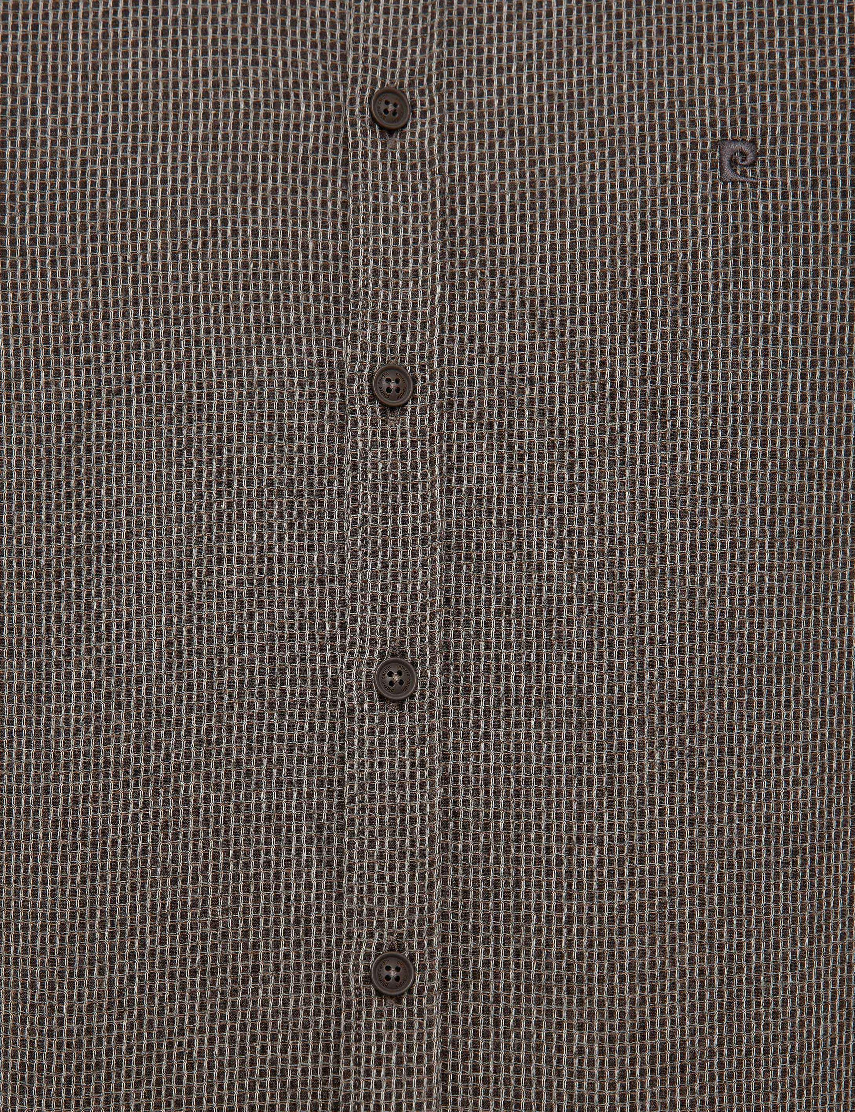 Kahverengi Slim Fit Gömlek