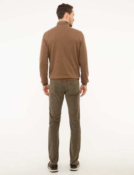 Açık Kahverengi Slim Fit Kanvas Pantolon - 50210034087
