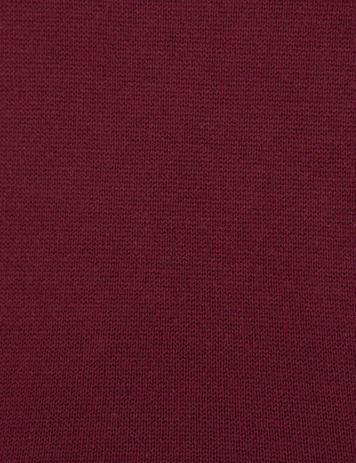 Bordo Slim Fit Balıkçı Yaka Triko Kazak - 50210416046