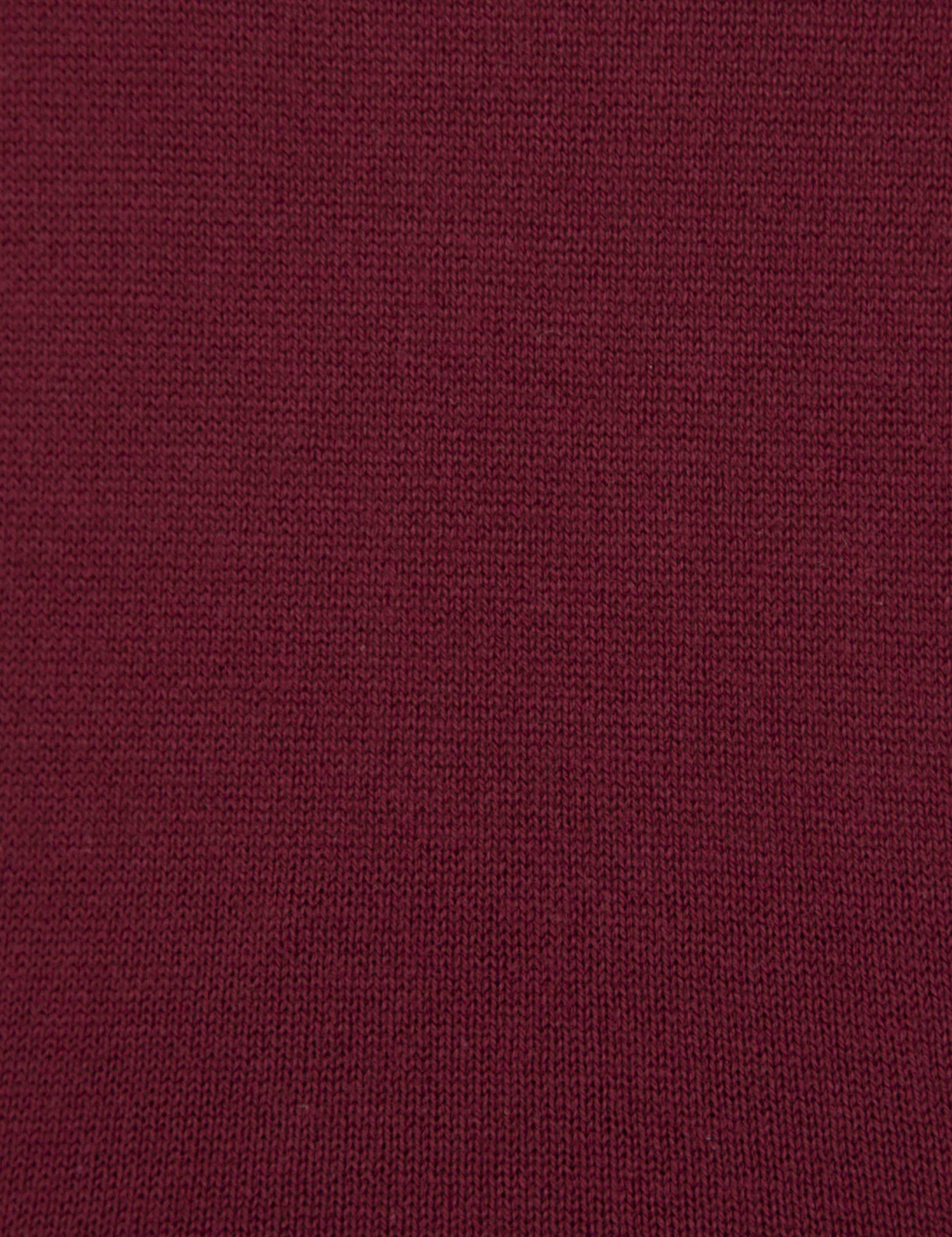 Bordo Slim Fit Balıkçı Yaka Triko Kazak