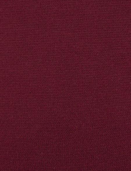 Bordo Slim Fit Balıkçı Yaka Triko Kazak - 50210416046