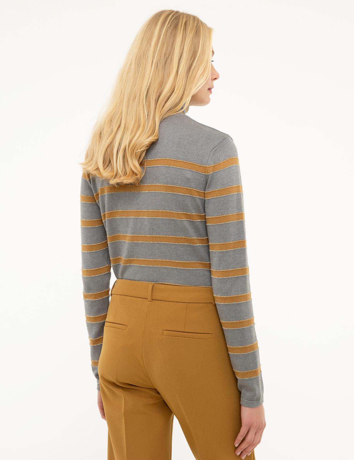 Gri Slim Fit Kazak - 50210426006