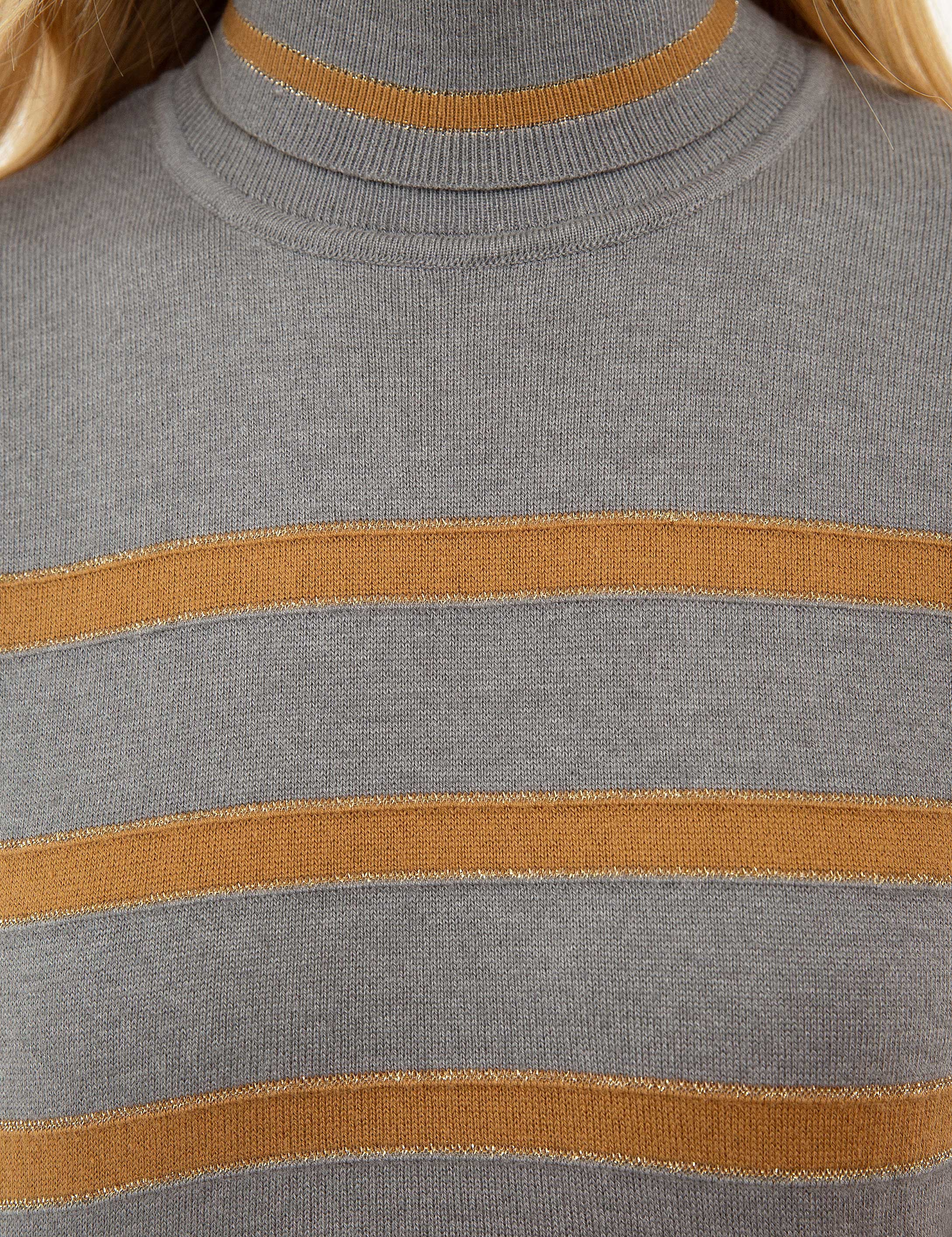 Gri Slim Fit Kazak - Image 5