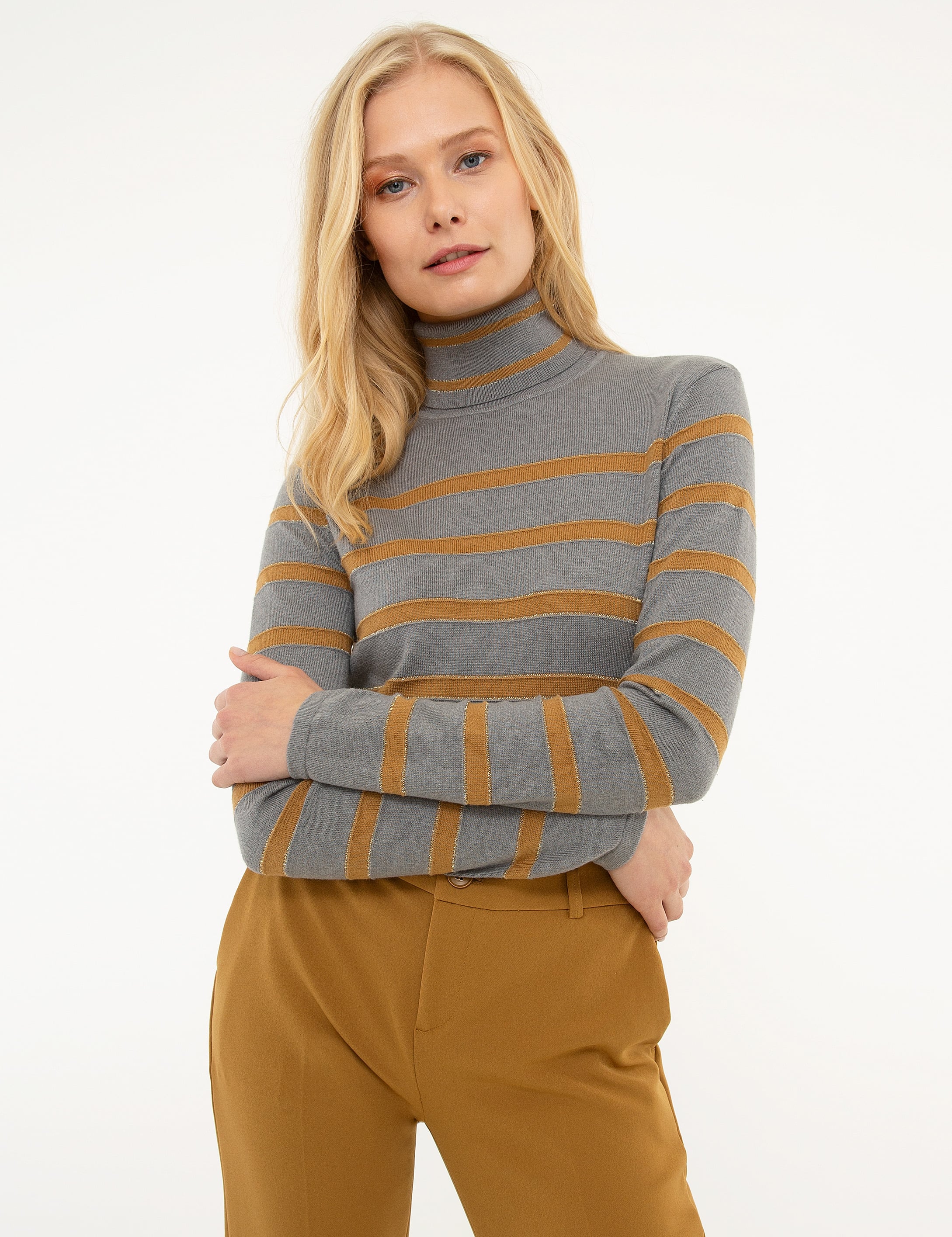 Gri Slim Fit Kazak