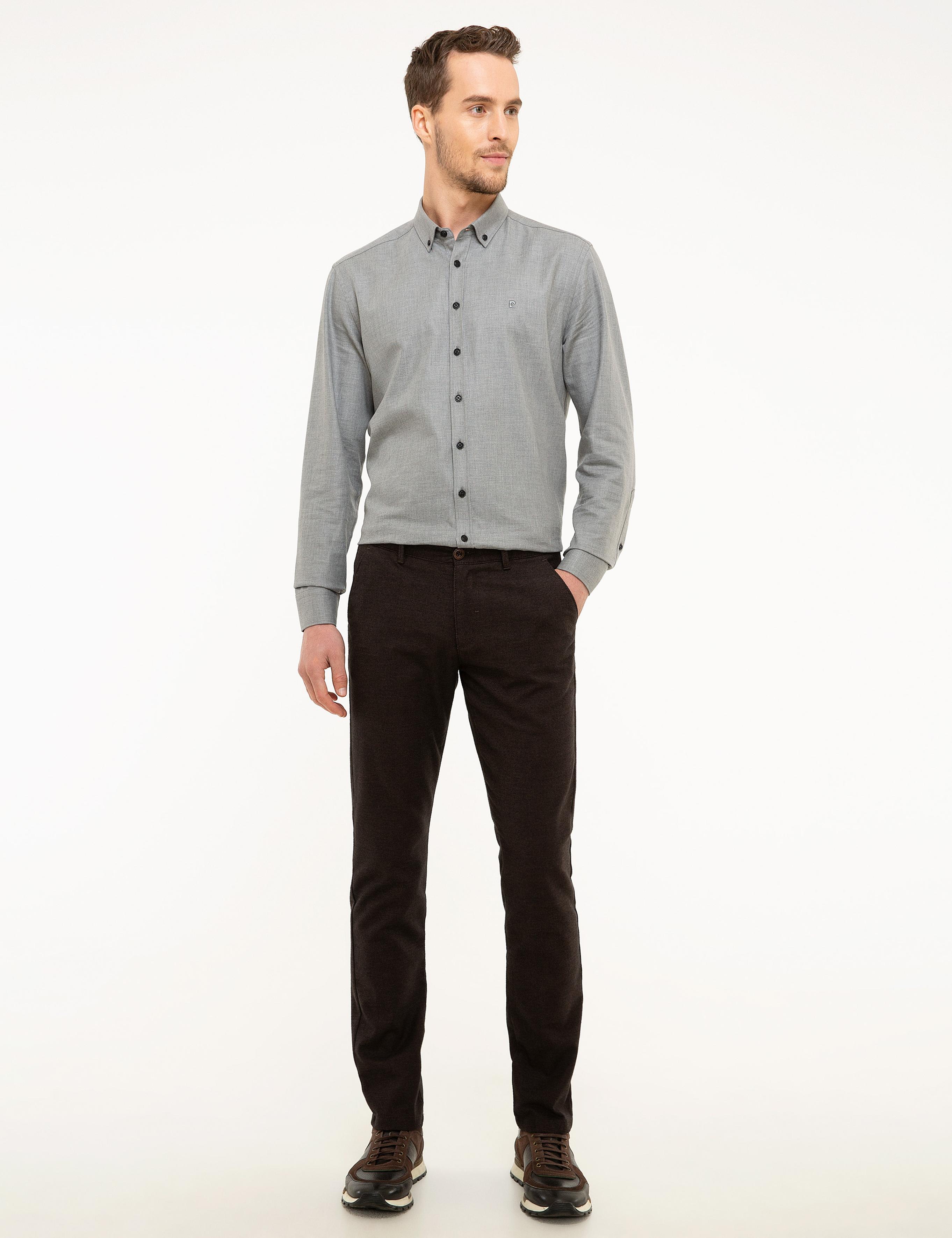 Kahverengi Slim Fit Chino Pantolon