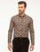 Kahverengi Slim Fit Uzun Kollu Gömlek
