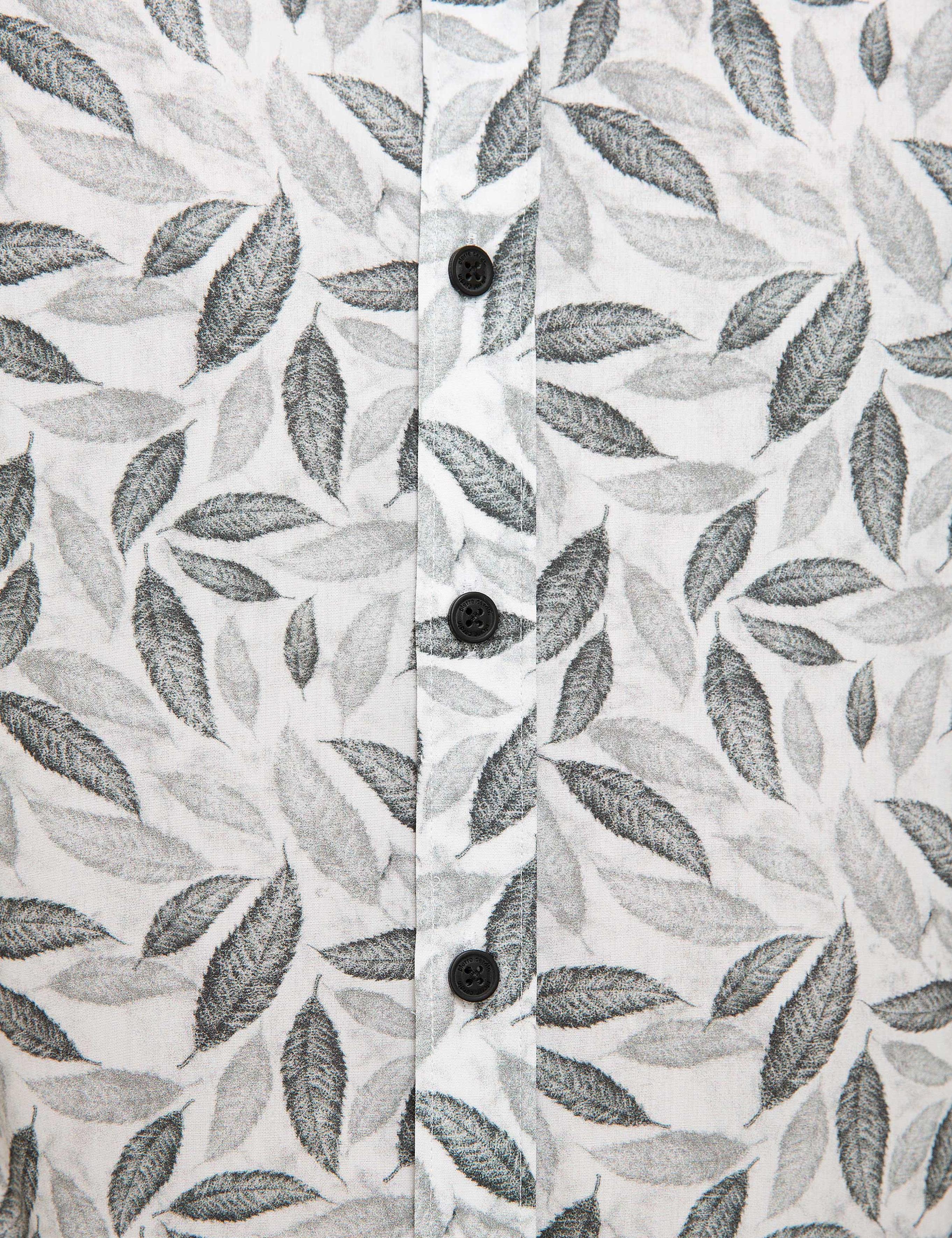 Gri Slim Fit Uzun Kollu Gömlek