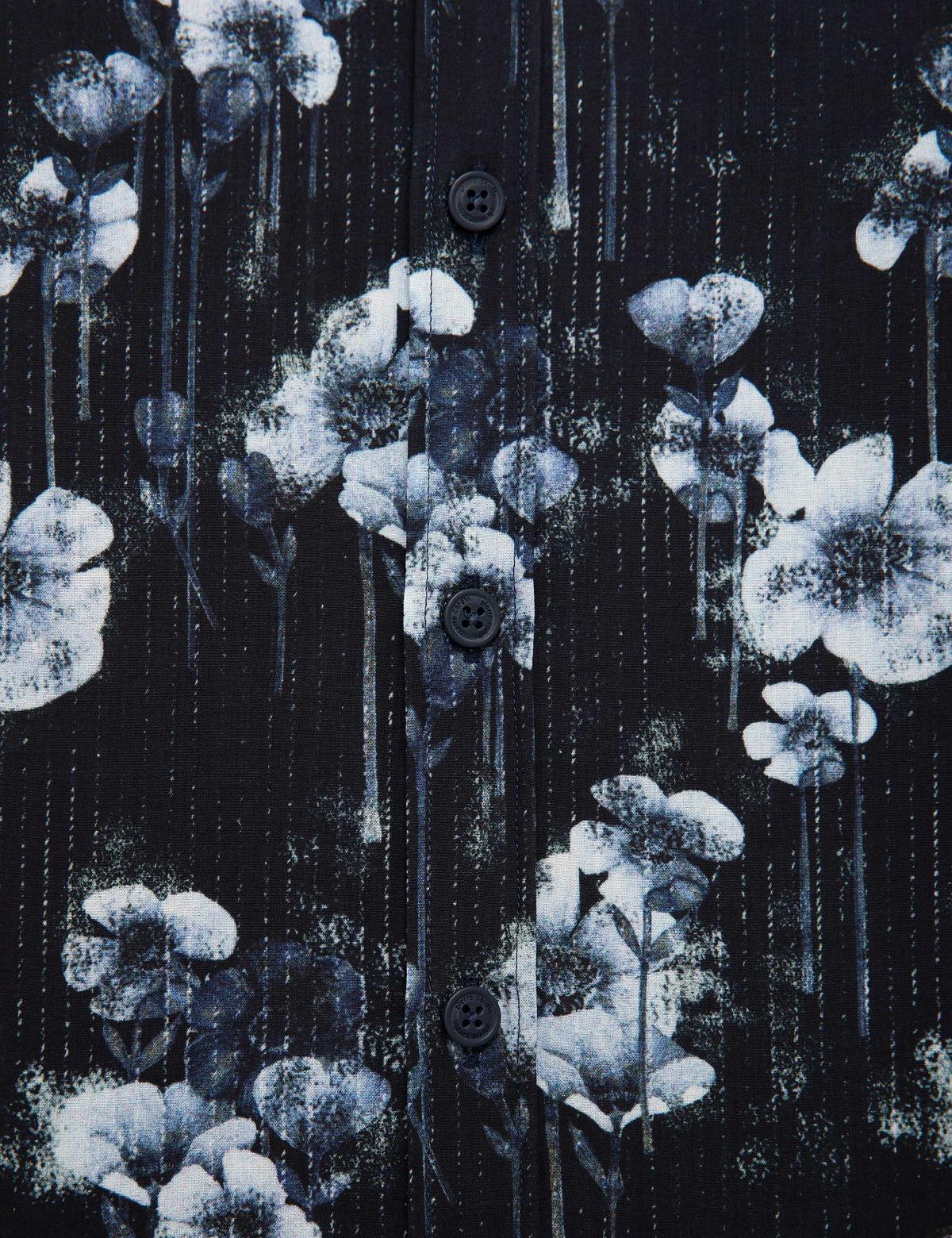 Lacivert Slim Fit Uzun Kollu Gömlek - 50209323001