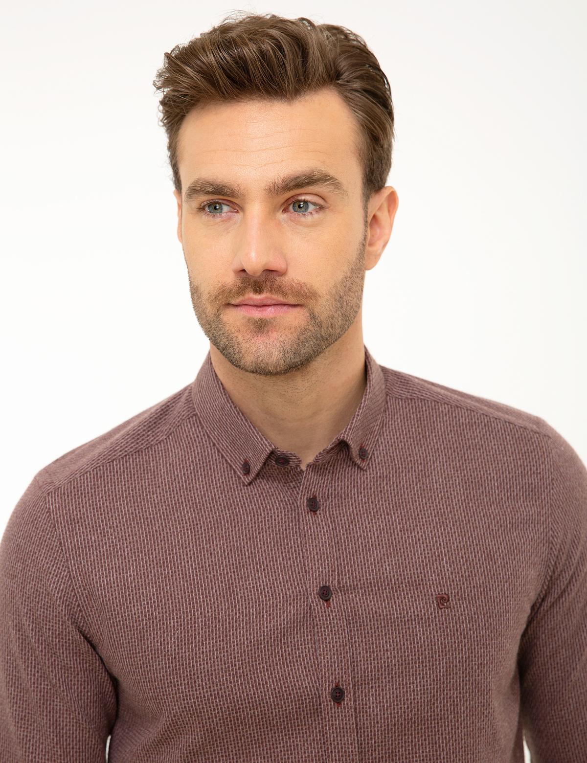 Bordo Slim Fit Gömlek - 50209600004