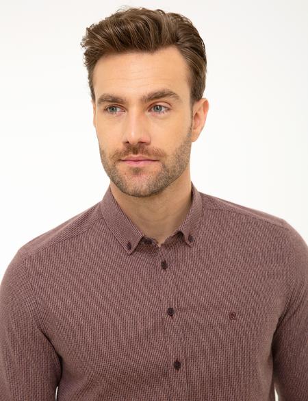 Bordo Slim Fit Gömlek - 50209600004