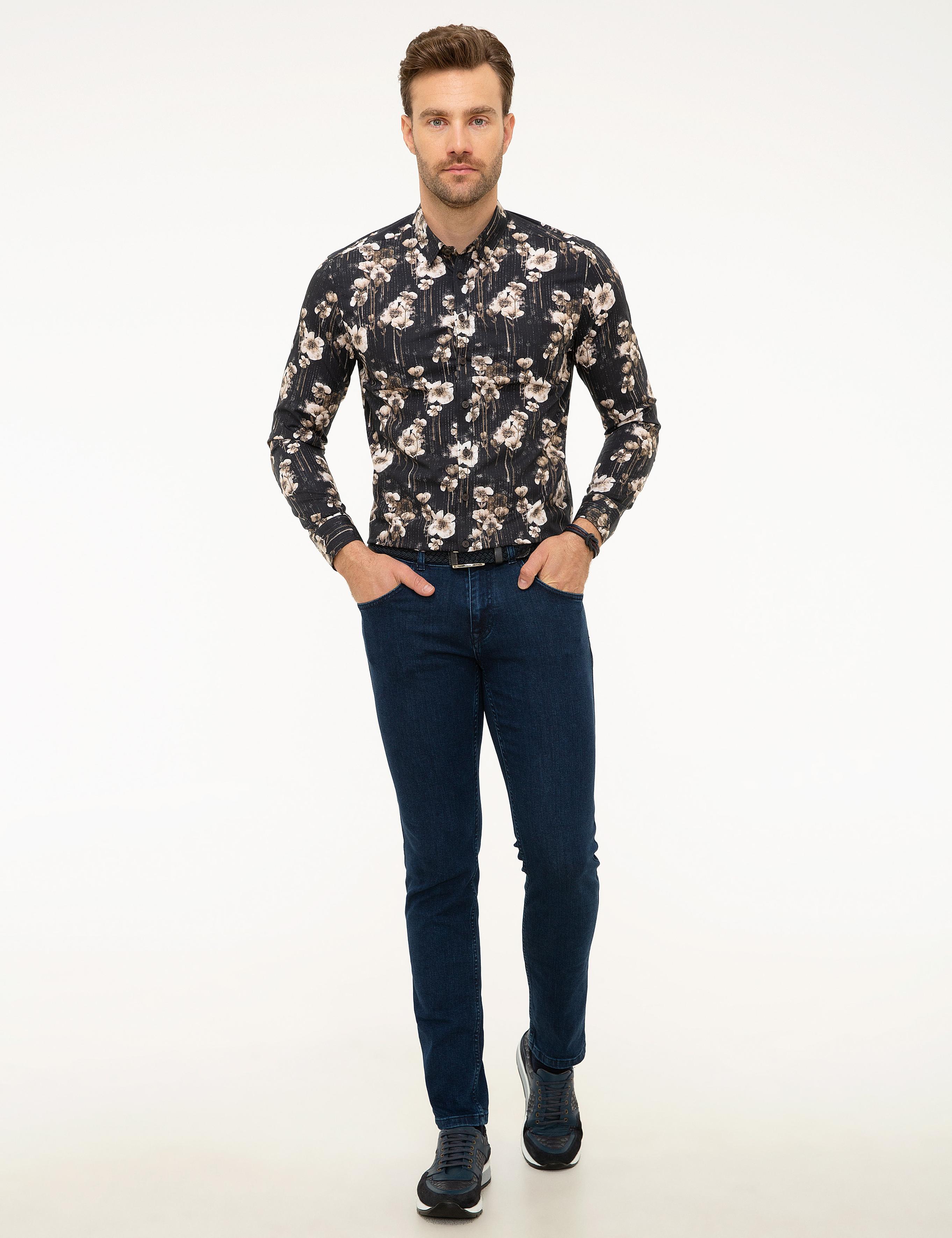 Kahverengi Slim Fit Gömlek