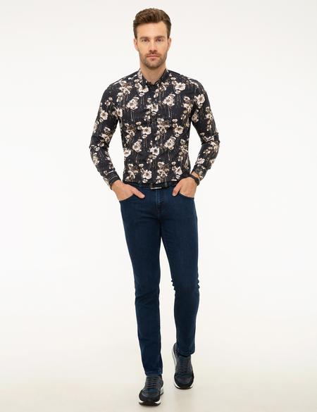 Kahverengi Slim Fit Gömlek - 50209323012