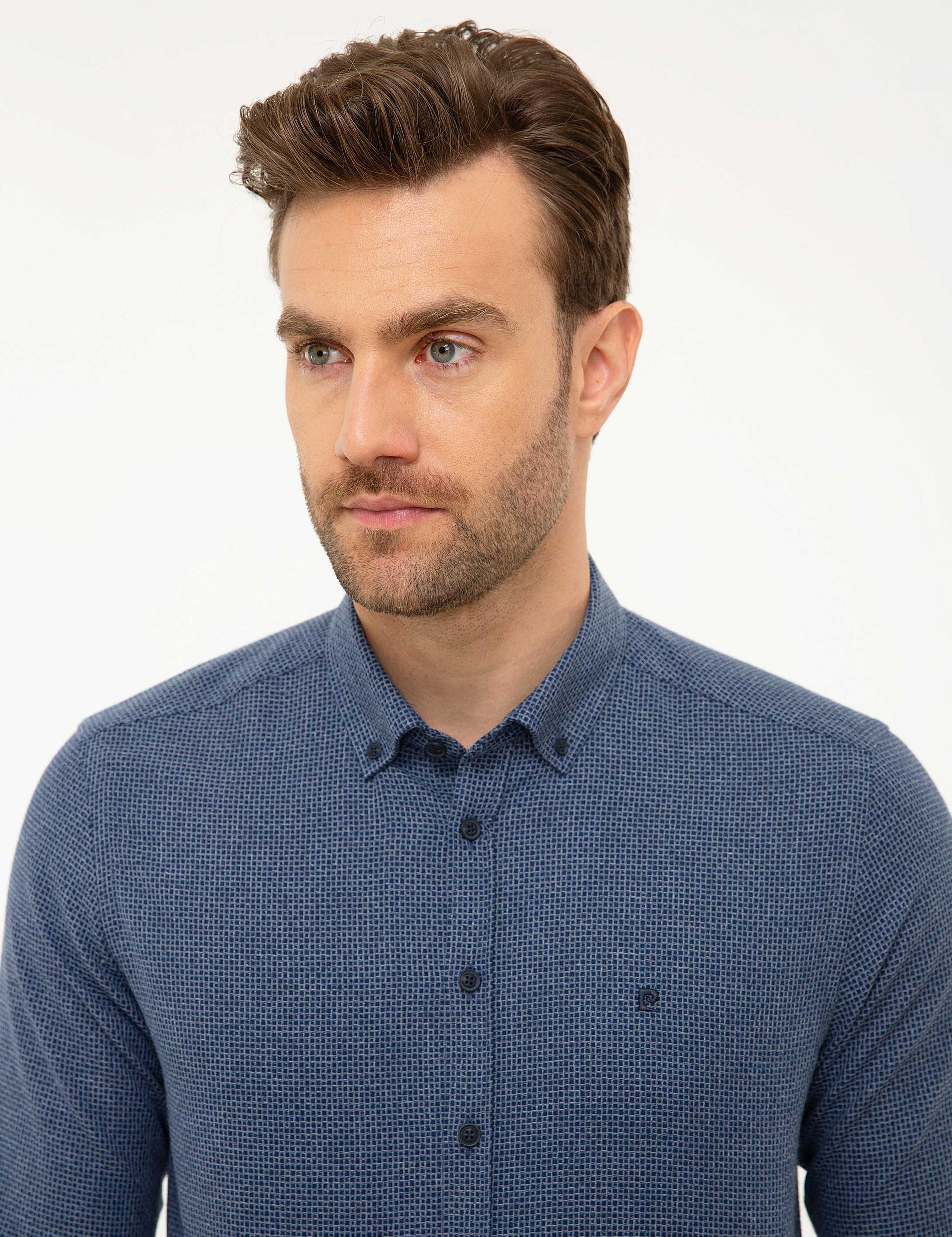 Lacivert Slim Fit Gömlek