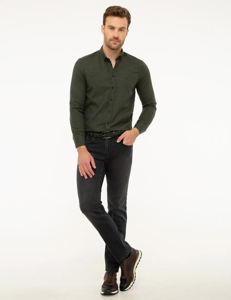 Yeşil Slim Fit Gömlek - 50209638019