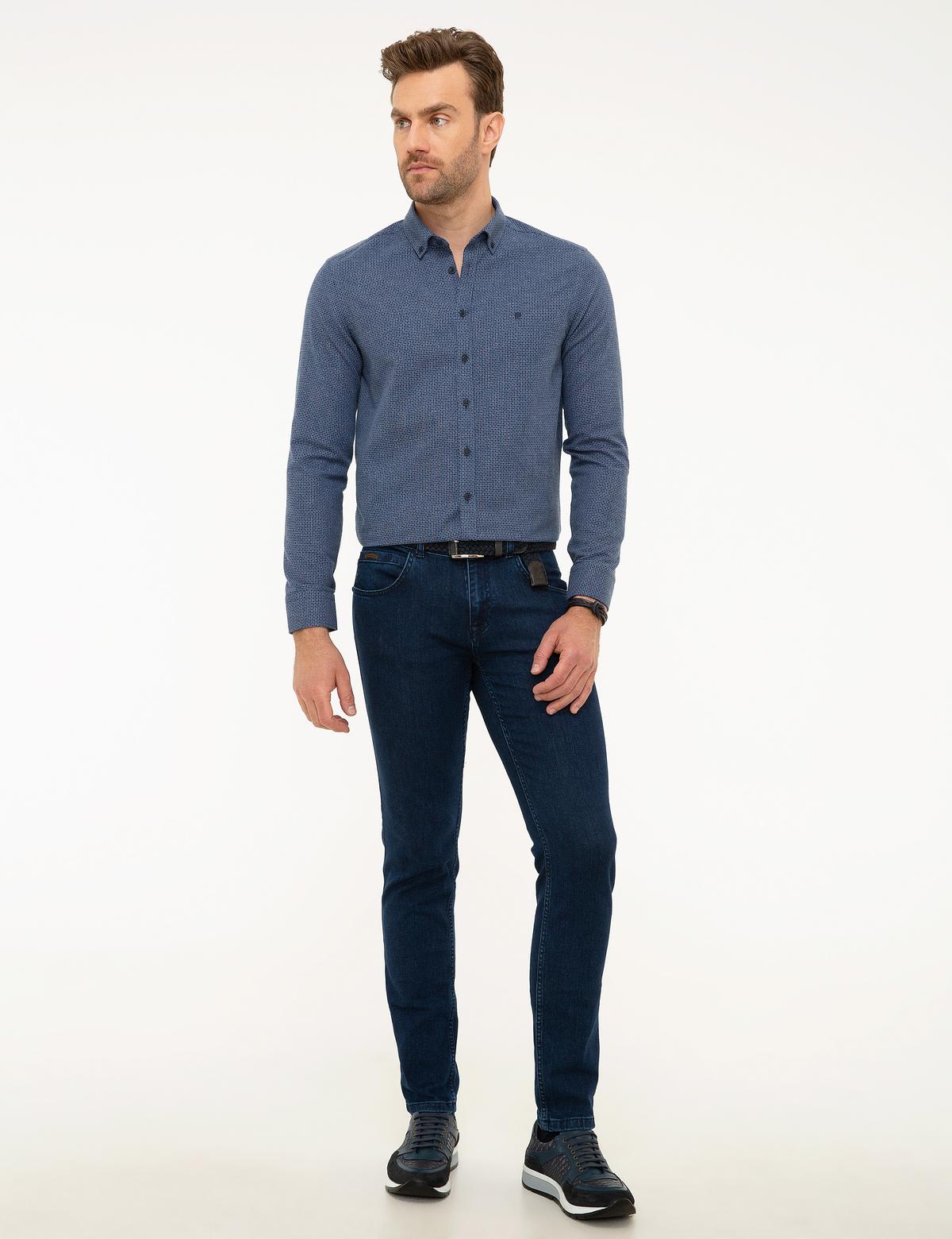 Lacivert Slim Fit Gömlek - 50209600013