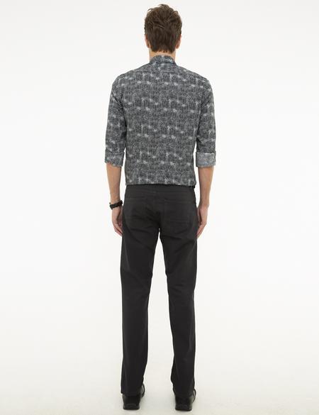 Antrasit Slim Fit Kanvas Pantolon - 50209769045
