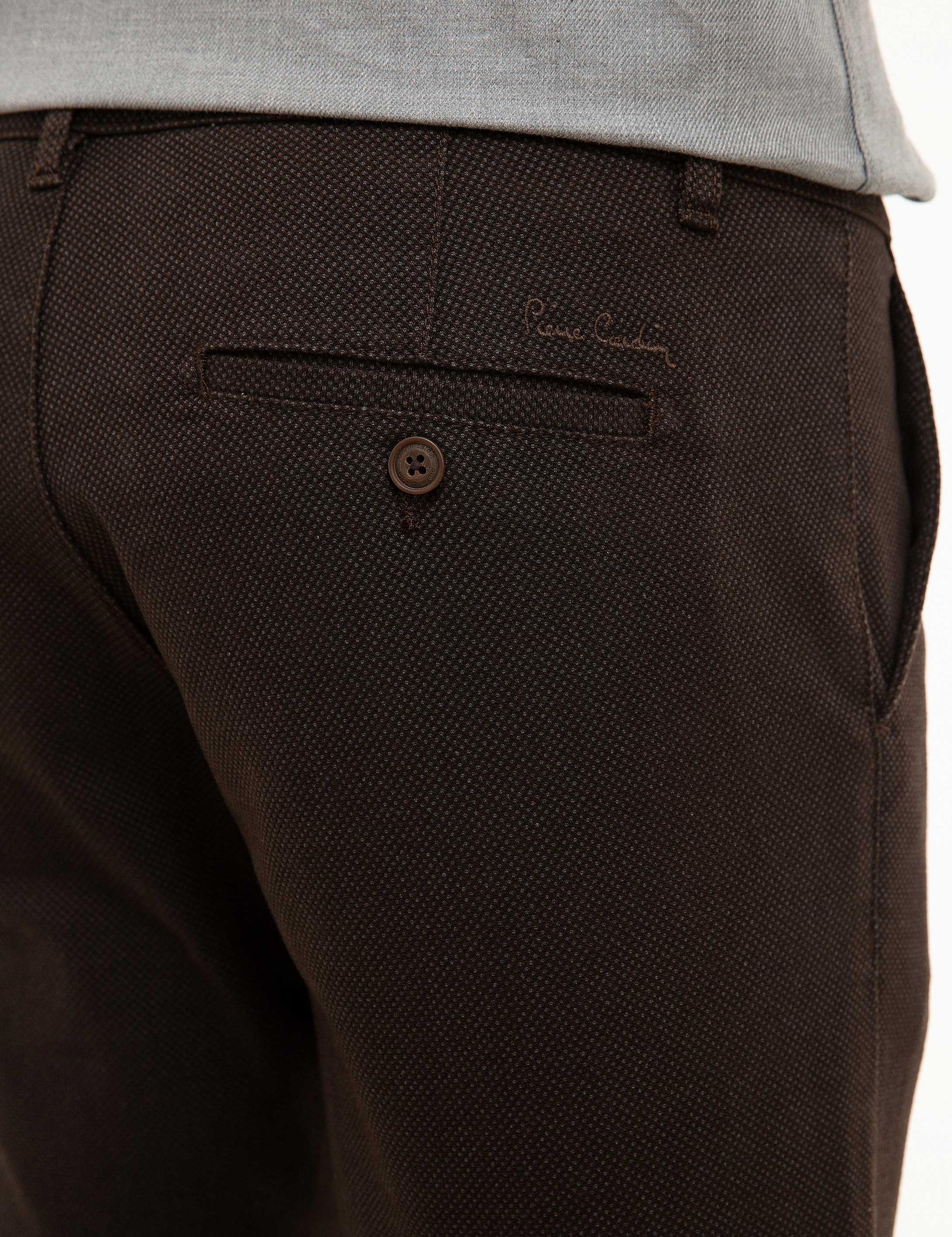 Kahverengi Slim Fit Chino Pantolon
