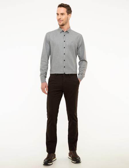 Kahverengi Slim Fit Chino Pantolon - 50210072052