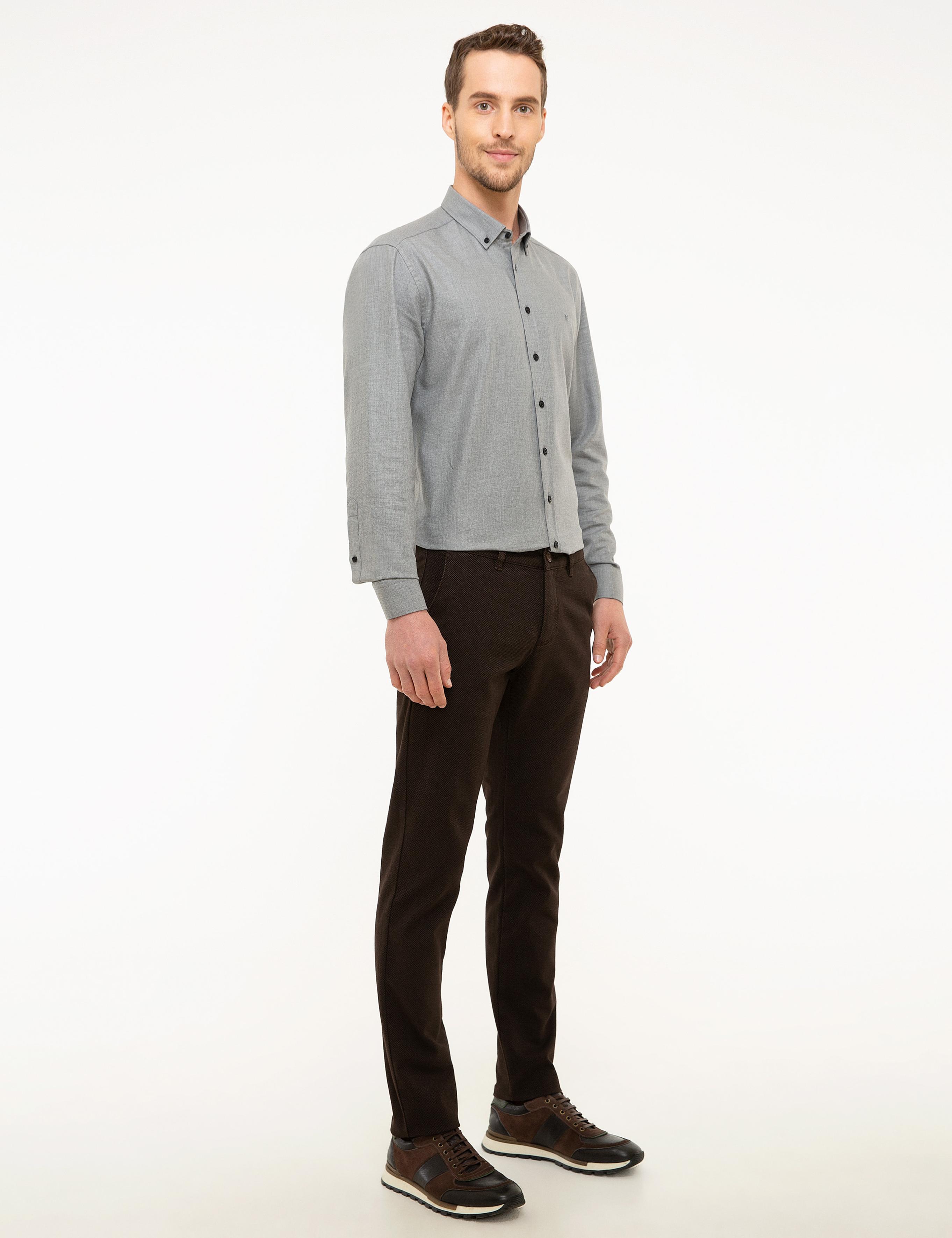 Kahverengi Slim Fit Chino Pantolon